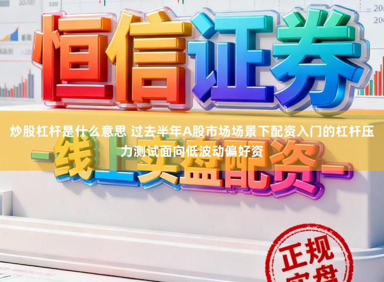 炒股杠杆是什么意思 过去半年A股市场场景下配资入门的杠杆压力测试面向低波动偏好资