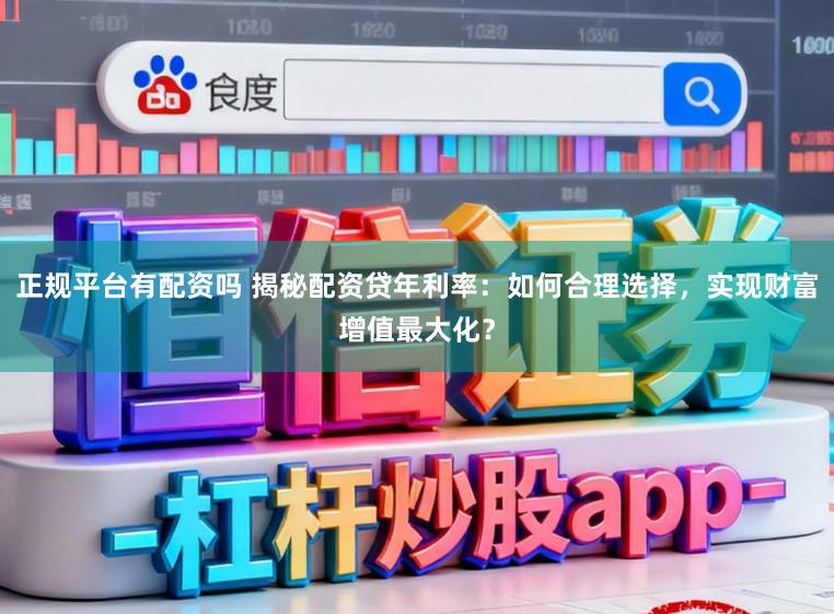 正规平台有配资吗 揭秘配资贷年利率：如何合理选择，实现财富增值最大化？
